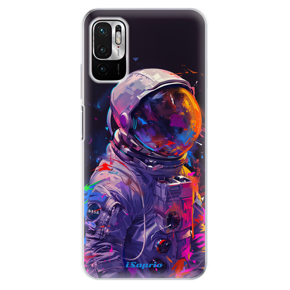 Odolné silikónové puzdro iSaprio - Neon Astronaut - Xiaomi Redmi Note 10 5G