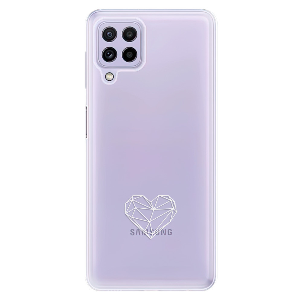 Odolné silikónové puzdro iSaprio - čiré - Digital Love - Samsung Galaxy A22