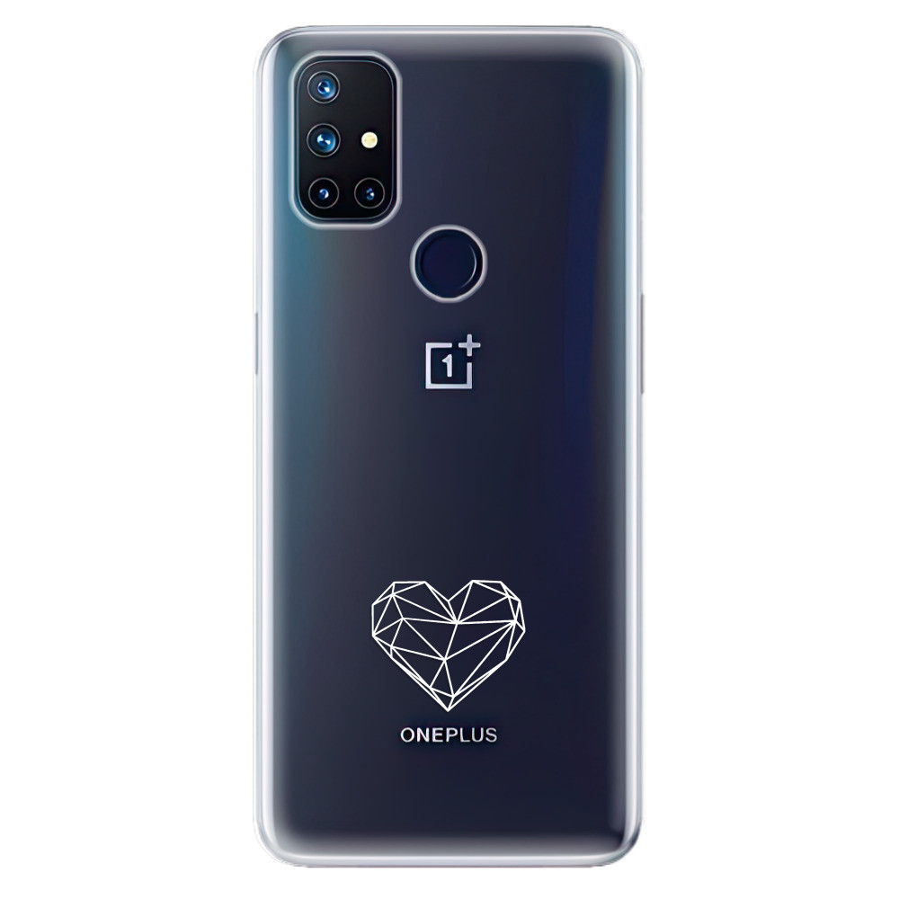 Odolné silikónové puzdro iSaprio - čiré - Digital Love - OnePlus Nord N10 5G