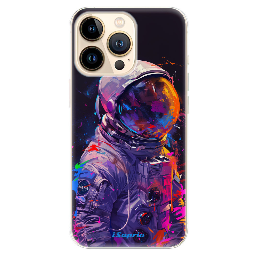 Odolné silikónové puzdro iSaprio - Neon Astronaut - iPhone 13 Pro Max