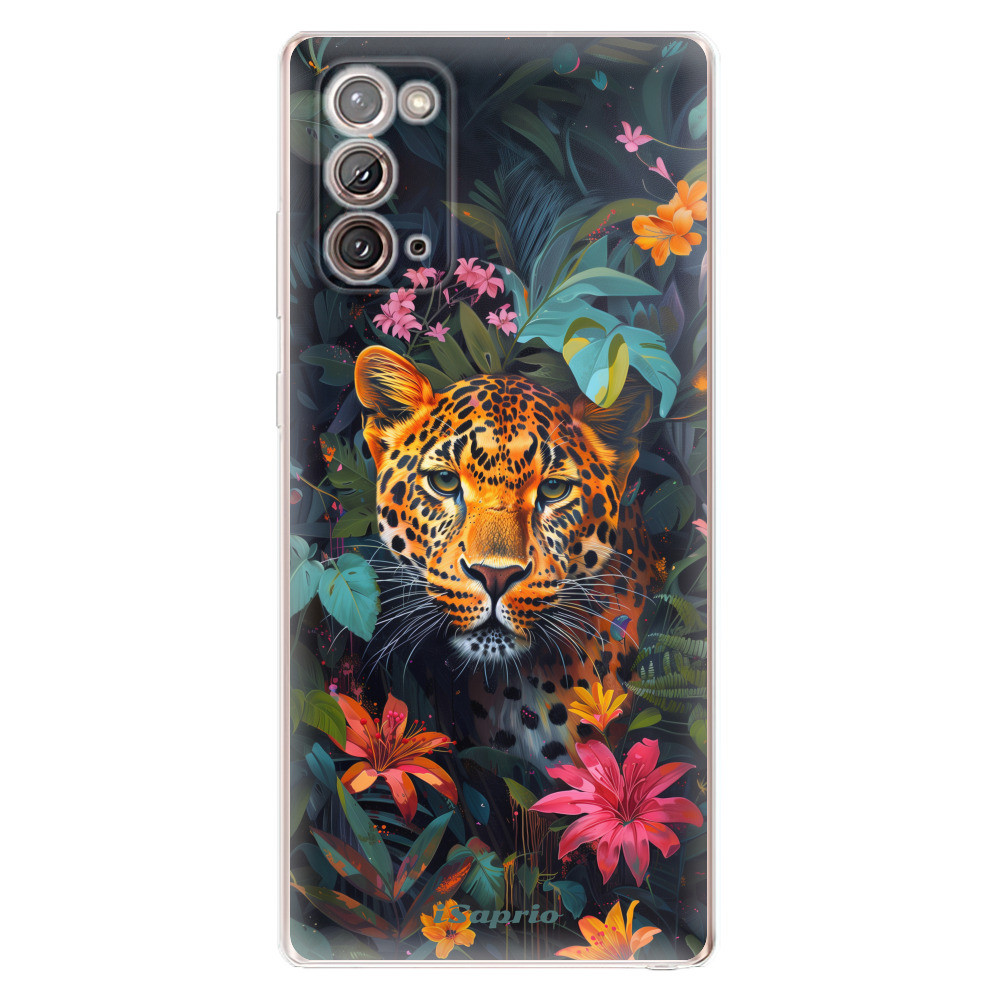 Odolné silikónové puzdro iSaprio - Flower Jaguar - Samsung Galaxy Note 20
