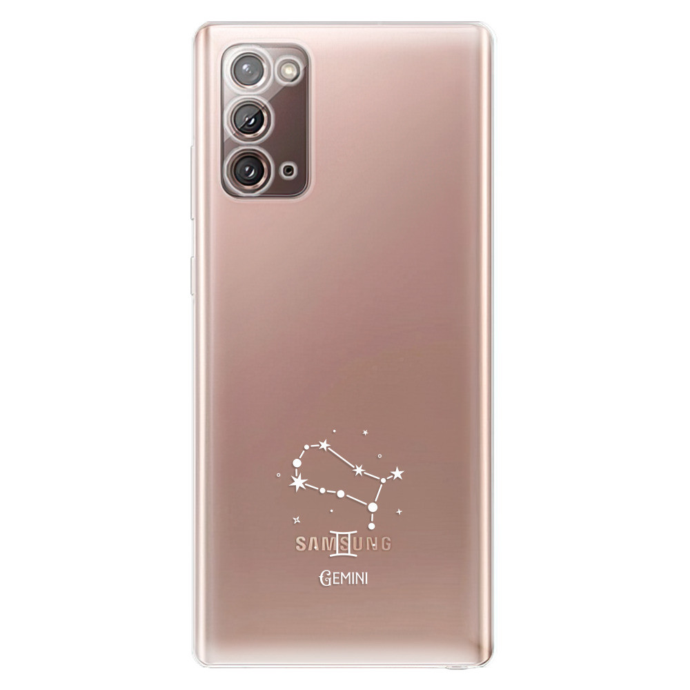 Odolné silikónové puzdro iSaprio - čiré - Blíženci - Samsung Galaxy Note 20