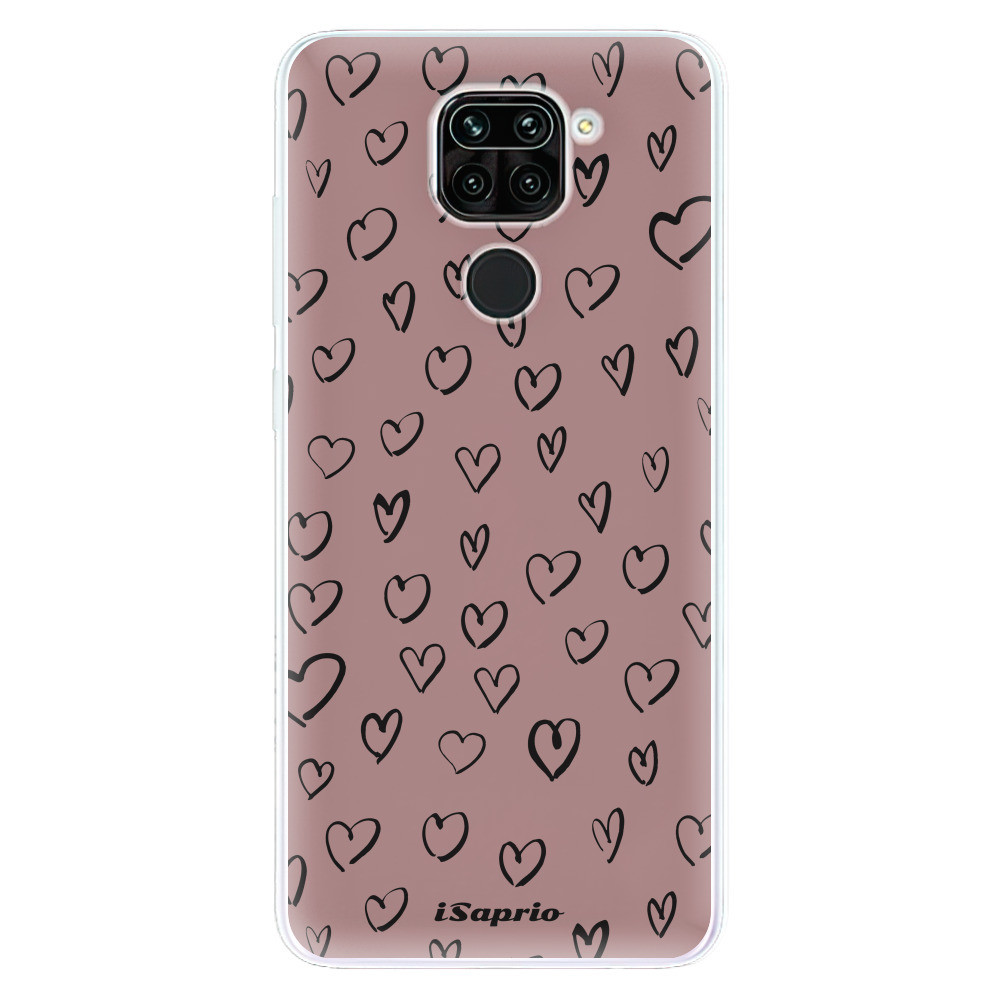 Odolné silikónové puzdro iSaprio - Heart Dark - Xiaomi Redmi Note 9