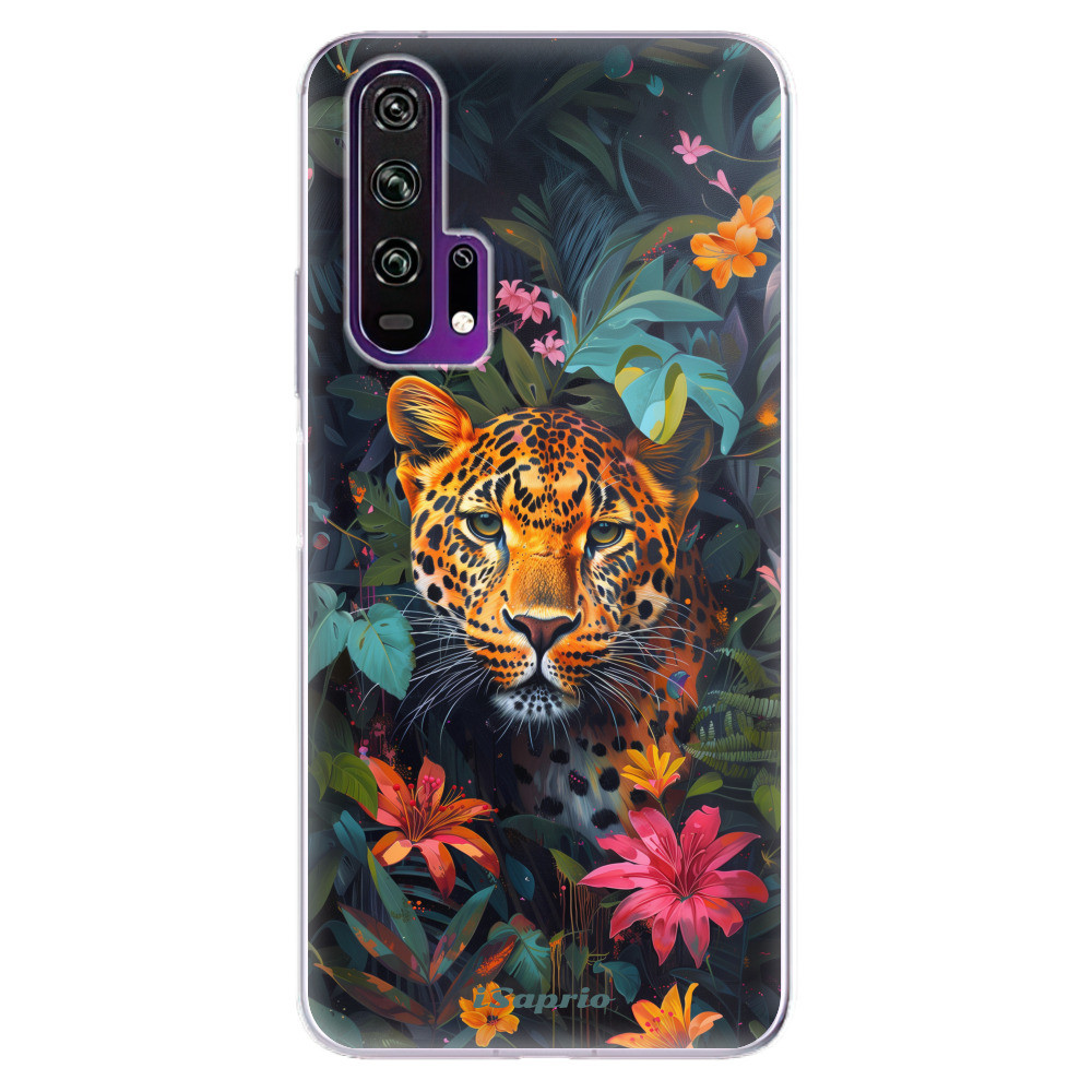 Odolné silikónové puzdro iSaprio - Flower Jaguar - Honor 20 Pro