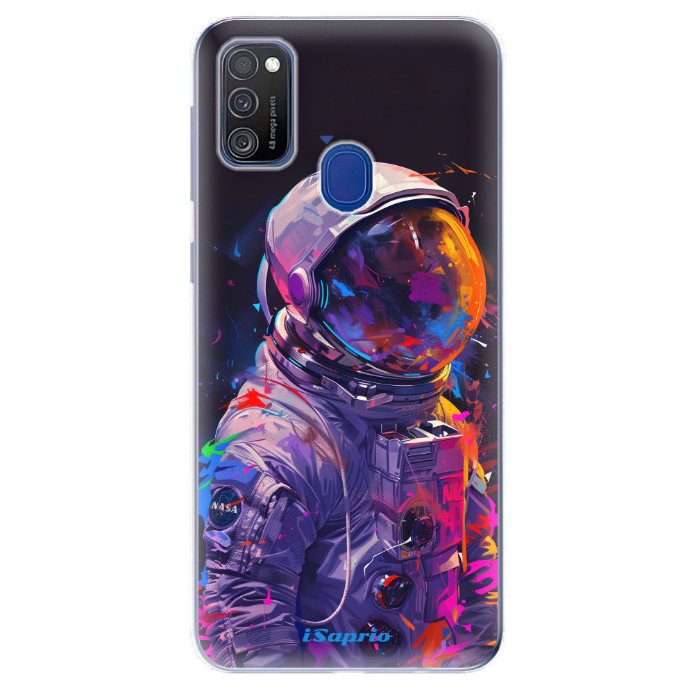Odolné silikónové puzdro iSaprio - Neon Astronaut - Samsung Galaxy M21