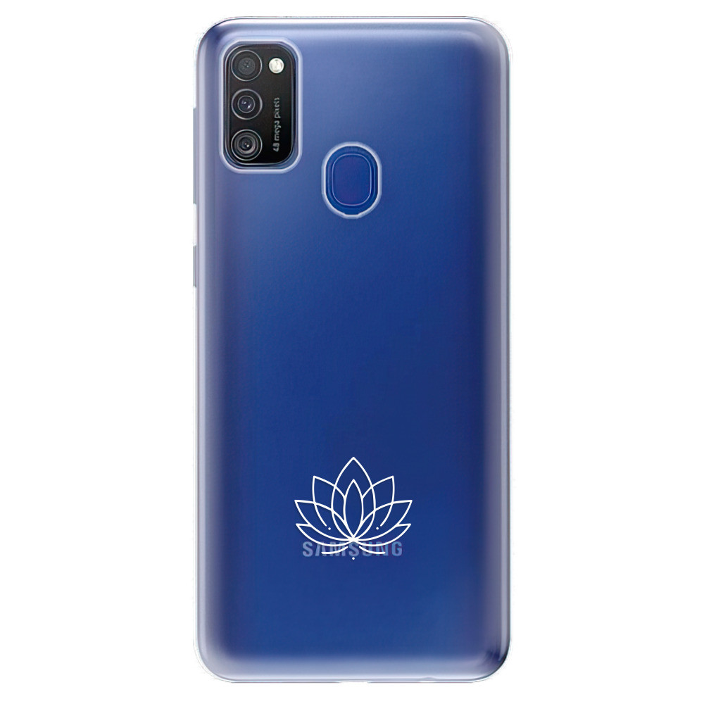 Odolné silikónové puzdro iSaprio - čiré - Lotos - Samsung Galaxy M21
