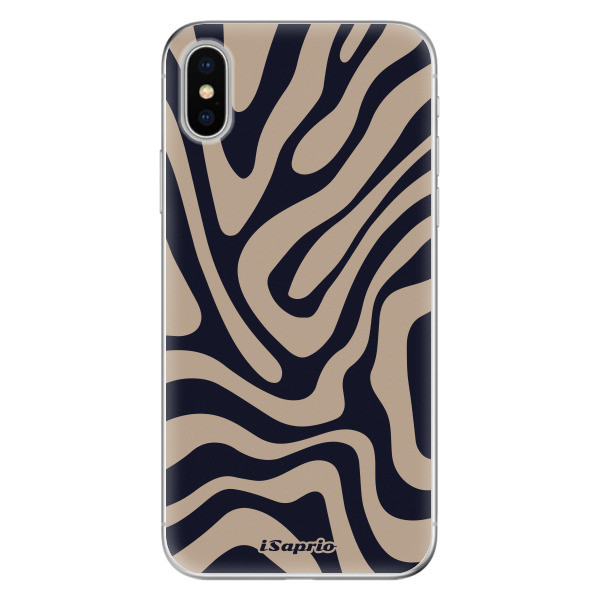 Odolné silikónové puzdro iSaprio - Zebra Black - iPhone X