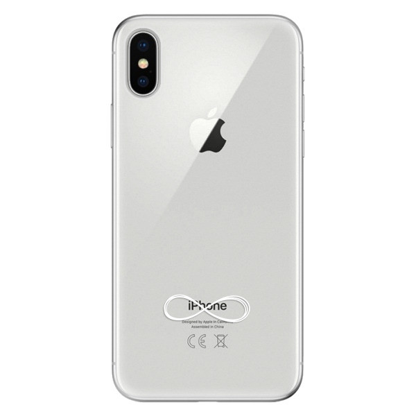 Odolné silikónové puzdro iSaprio - čiré - Infinity - iPhone X