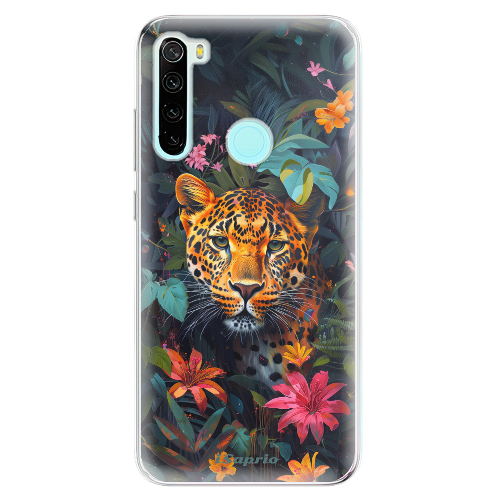 Odolné silikónové puzdro iSaprio - Flower Jaguar - Xiaomi Redmi Note 8