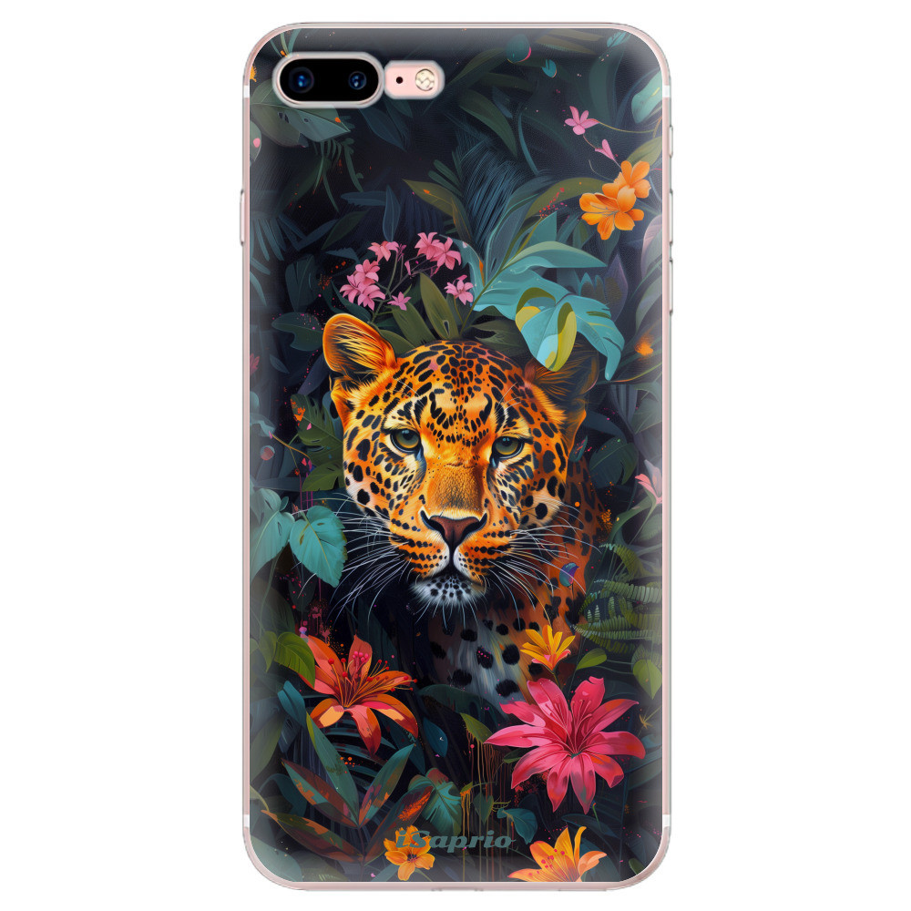 Odolné silikónové puzdro iSaprio - Flower Jaguar - iPhone 7 Plus