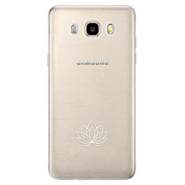 Odolné silikónové puzdro iSaprio - čiré - Lotos - Samsung Galaxy J5 2016