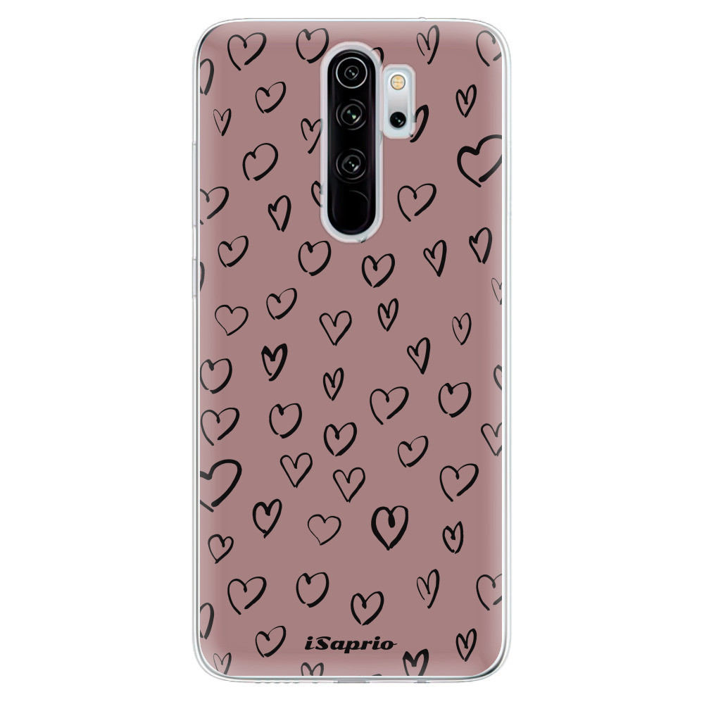Odolné silikónové puzdro iSaprio - Heart Dark - Xiaomi Redmi Note 8 Pro