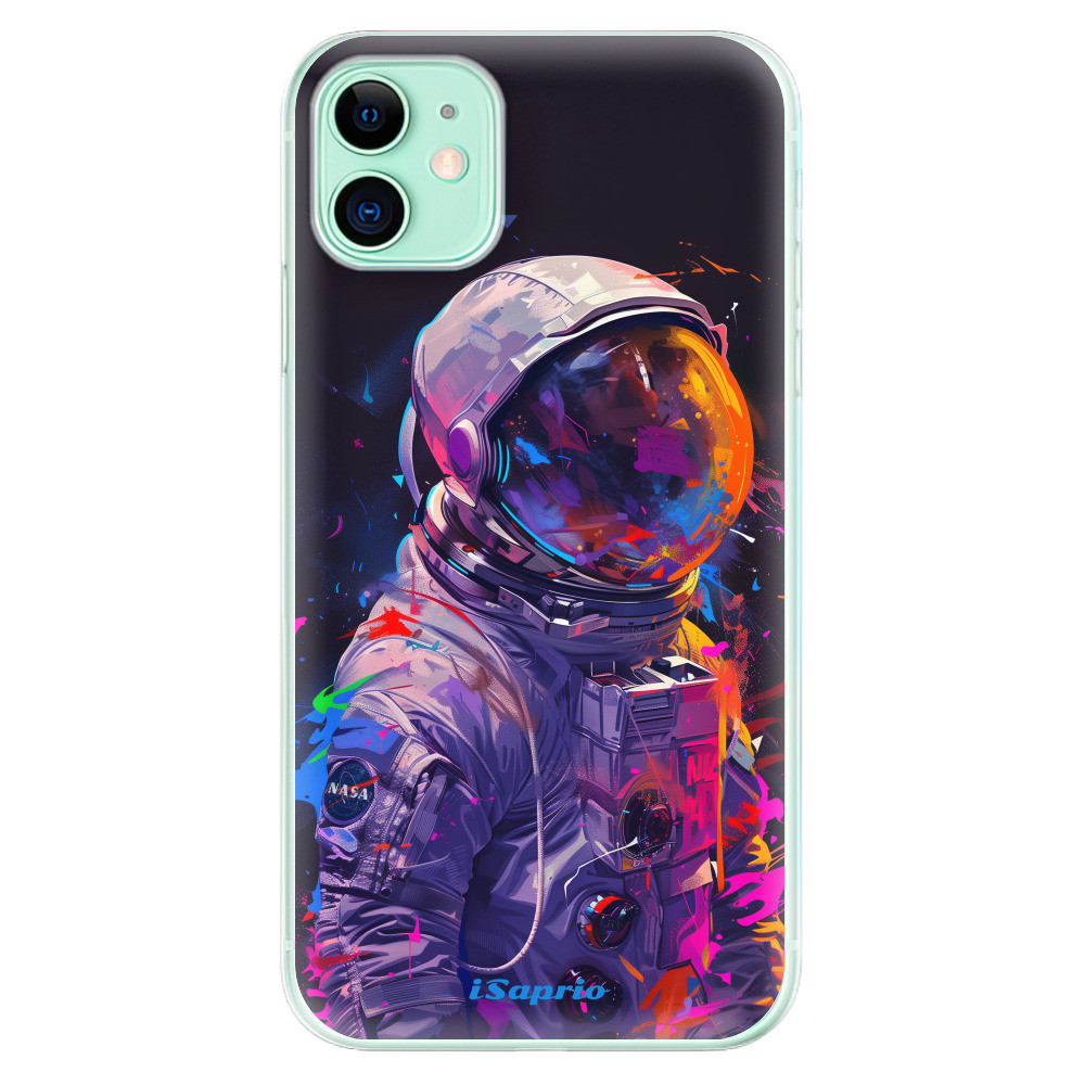 Odolné silikónové puzdro iSaprio - Neon Astronaut - iPhone 11