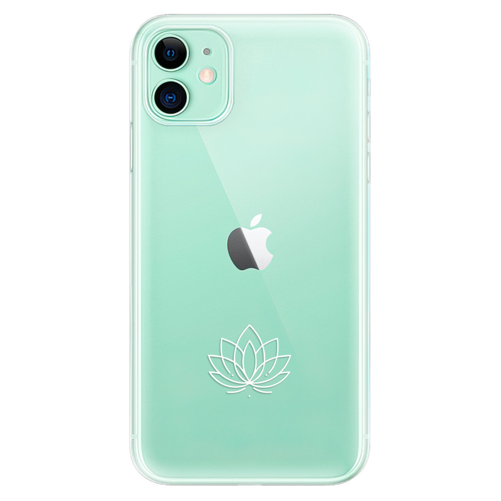 Odolné silikónové puzdro iSaprio - čiré - Lotos - iPhone 11