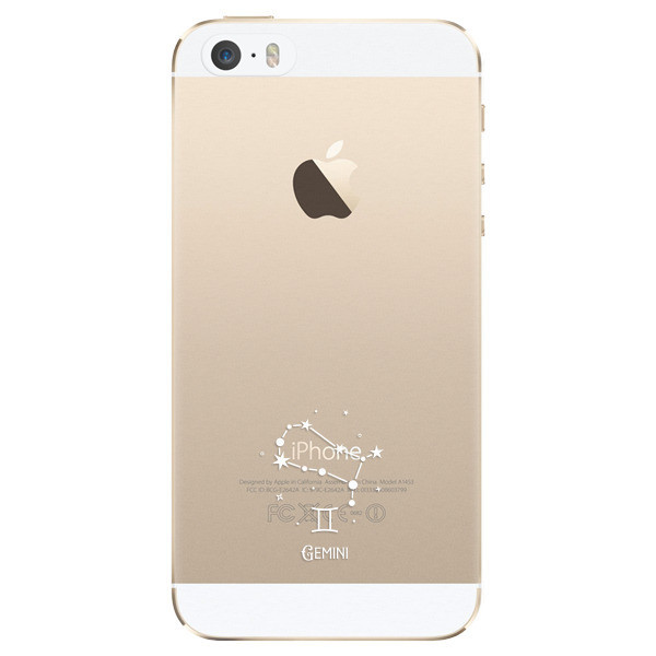 Odolné silikónové puzdro iSaprio - čiré - Blíženci - iPhone 5/5S/SE