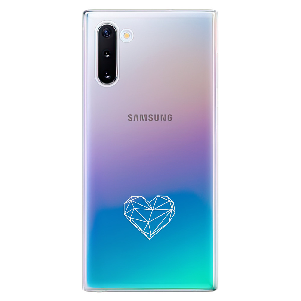 Odolné silikónové puzdro iSaprio - čiré - Digital Love - Samsung Galaxy Note 10