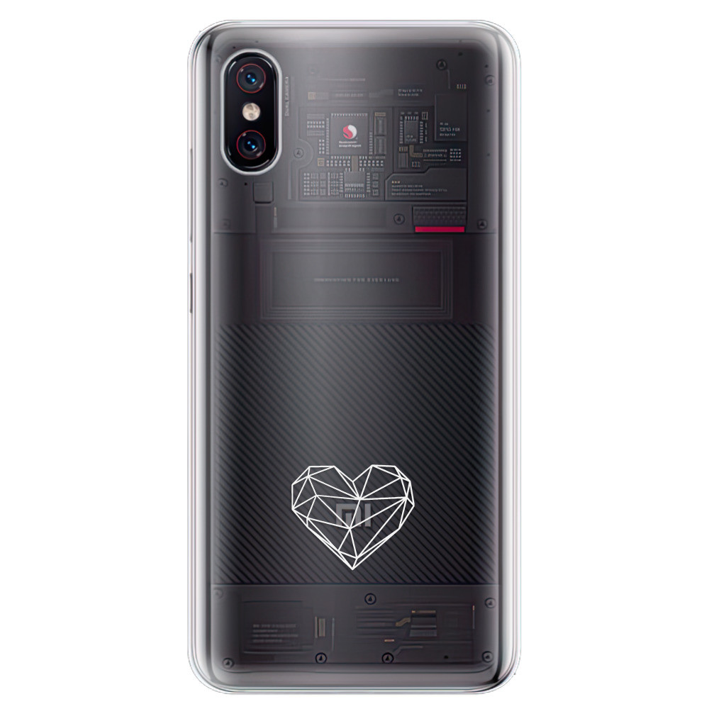 Odolné silikónové puzdro iSaprio - čiré - Digital Love - Xiaomi Mi 8 Pro