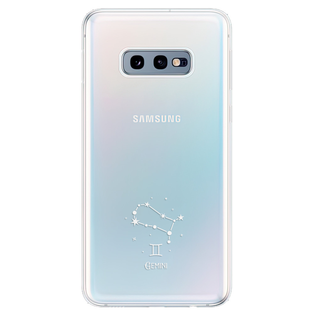 Odolné silikónové puzdro iSaprio - čiré - Blíženci - Samsung Galaxy S10e