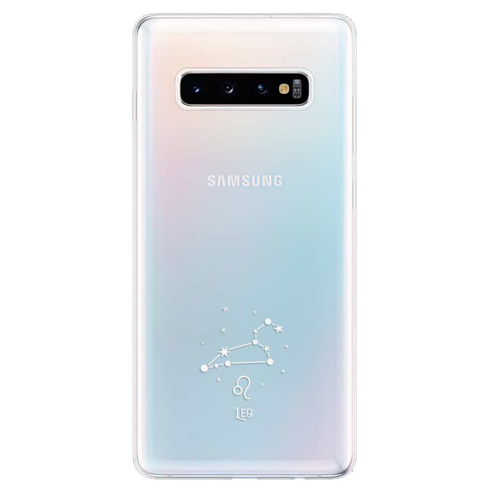 Odolné silikónové puzdro iSaprio - čiré - Lev - Samsung Galaxy S10+