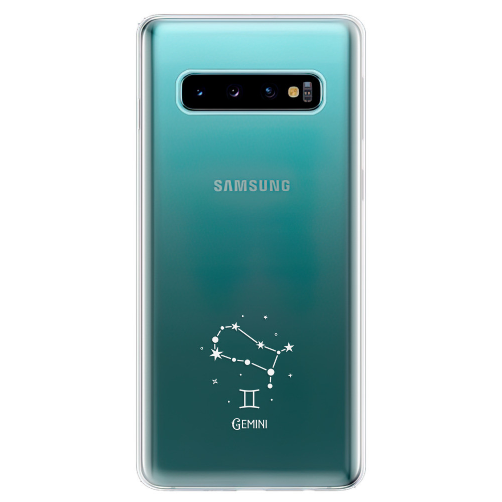 Odolné silikónové puzdro iSaprio - čiré - Blíženci - Samsung Galaxy S10
