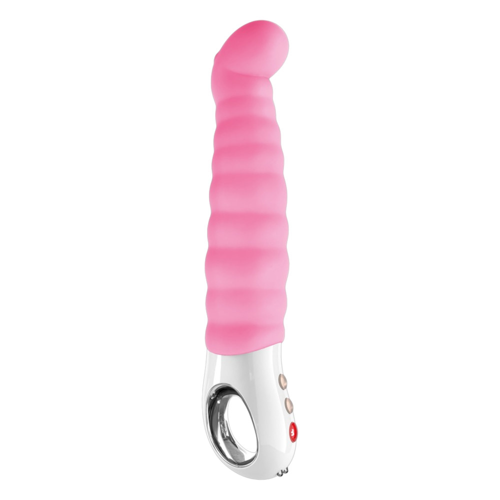 Fun Factory G5 - Rechargeable, Waterproof Ribbed G-Spot Vibrator (Pink)