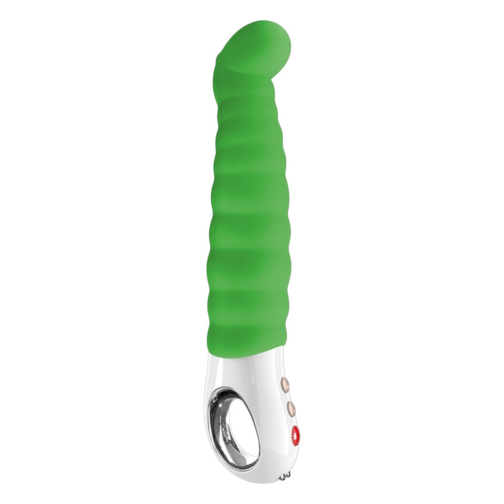 Fun Factory G5 - Rechargeable, Waterproof Ribbed G-Spot Vibrator (Green)