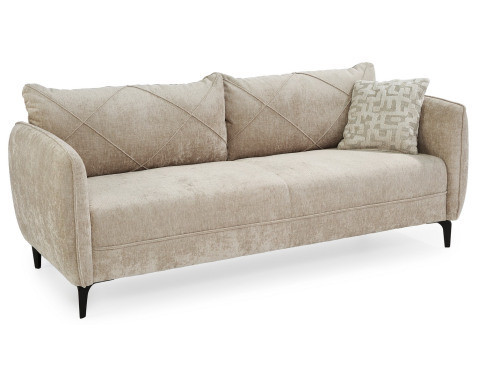 Trojsedák Novara, béžová látka%