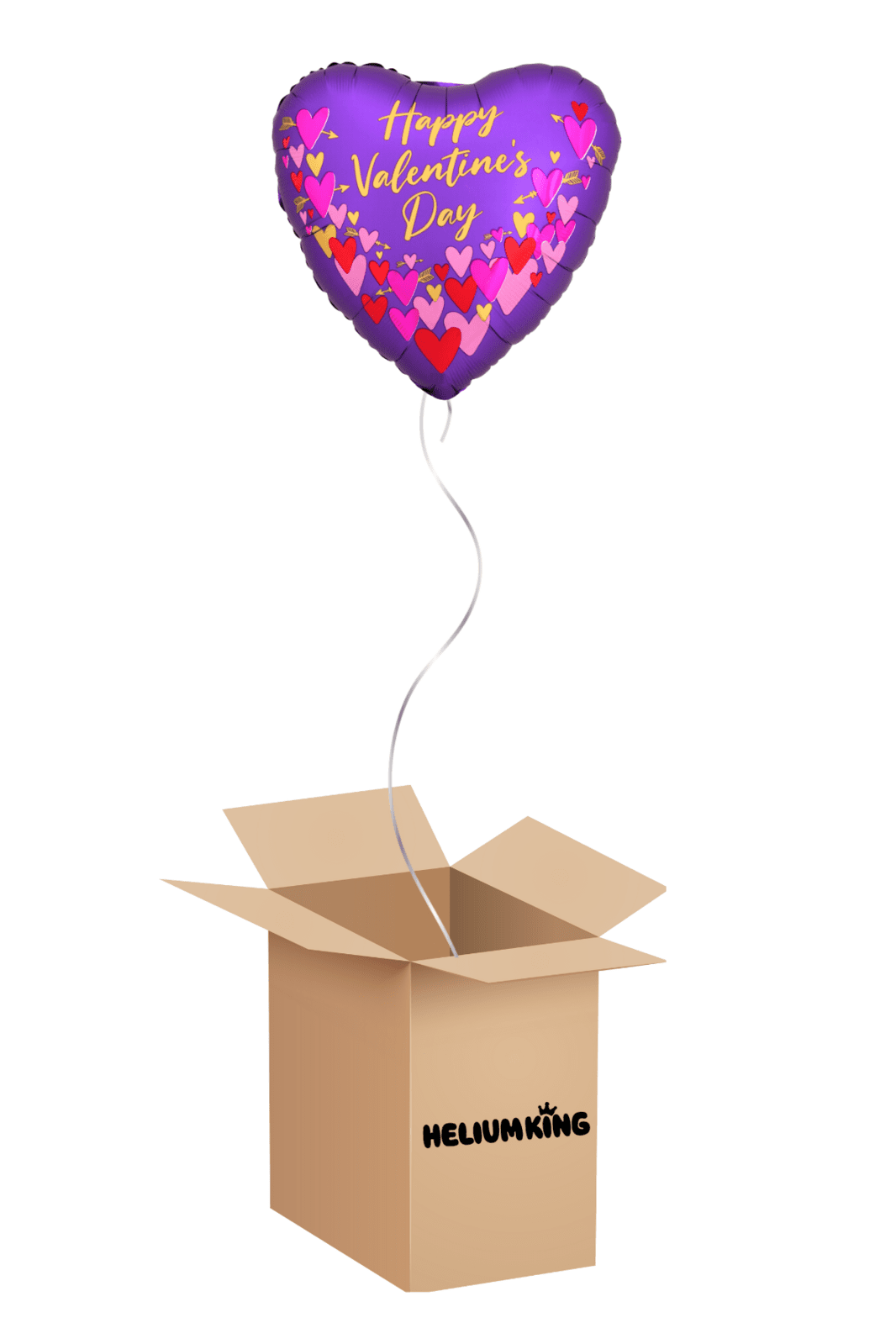 HeliumKing Balónový box - Happy Valentines Day Luxe