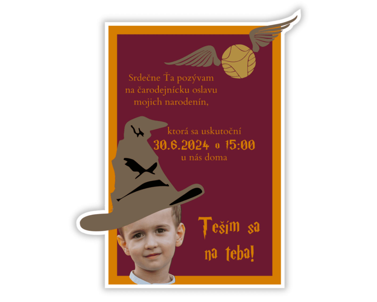 Personal Personalizované pozvánky -  Harry Potter