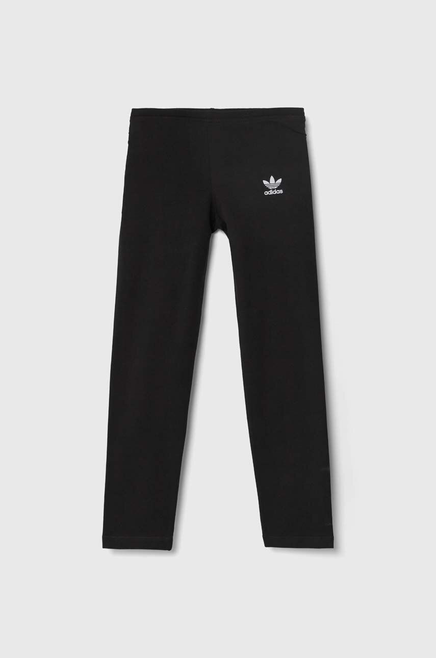 Detské legíny adidas Originals čierna farba, jednofarebné, IW3504