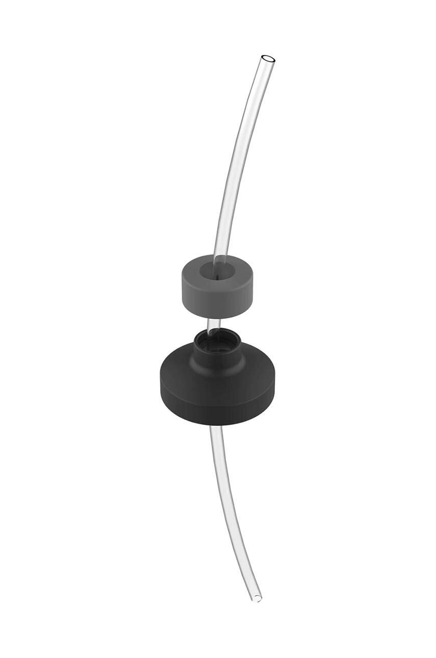 Uzáver fľaše s integrovanou slamkou Kambukka Monza lid Grey/Black šedá farba, L07001