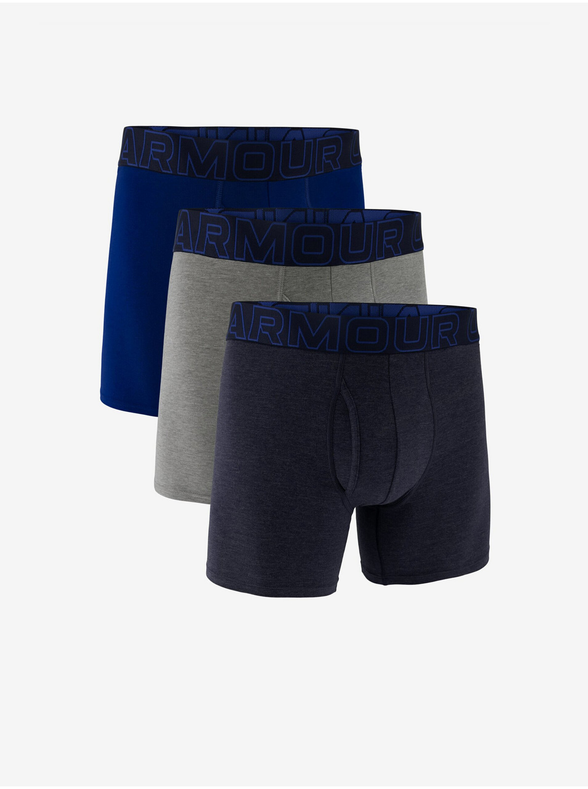 Boxerky pre mužov Under Armour - svetlosivá, modrá, čierna