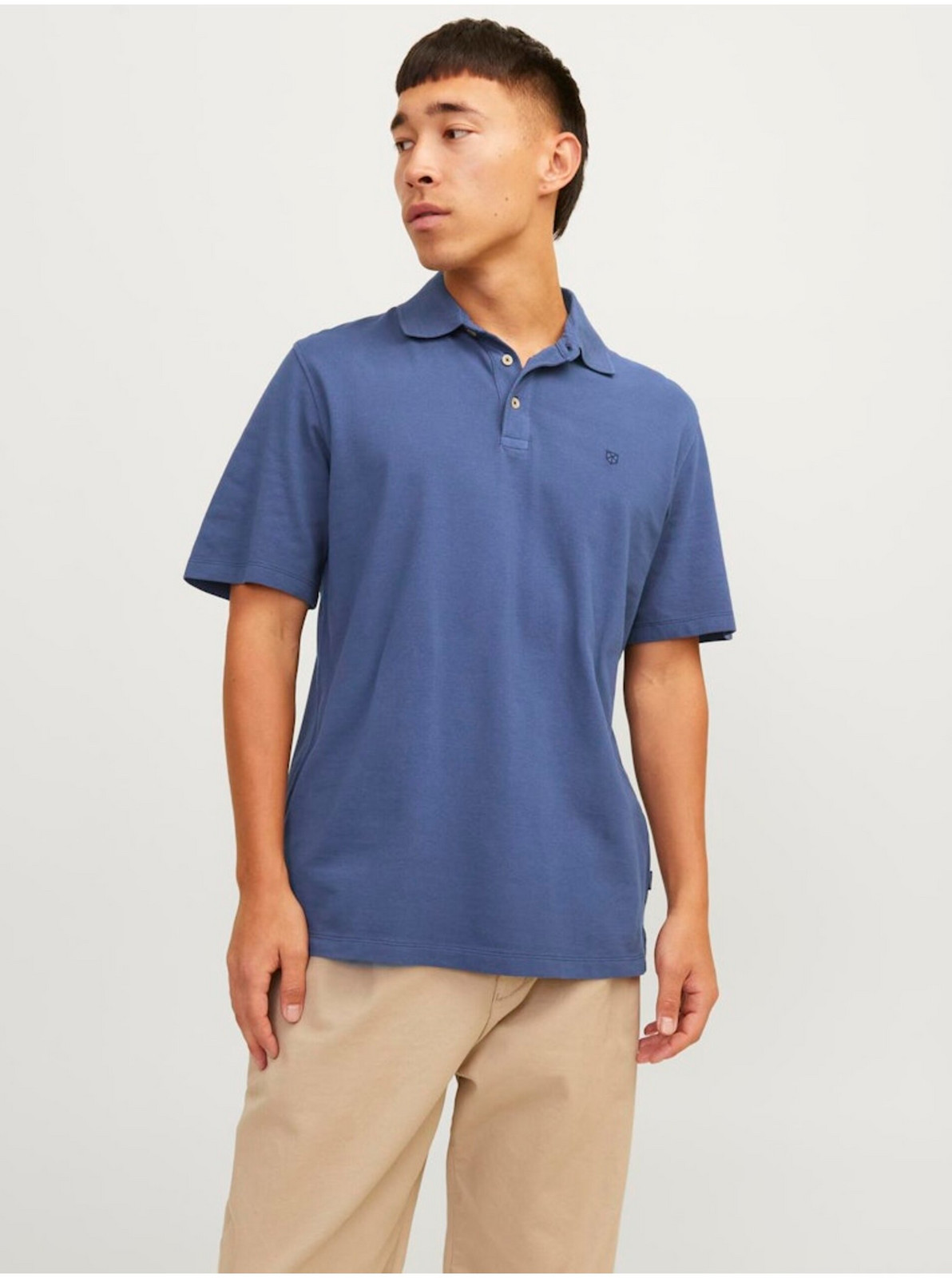 Modré pánske polo tričko Jack & Jones William