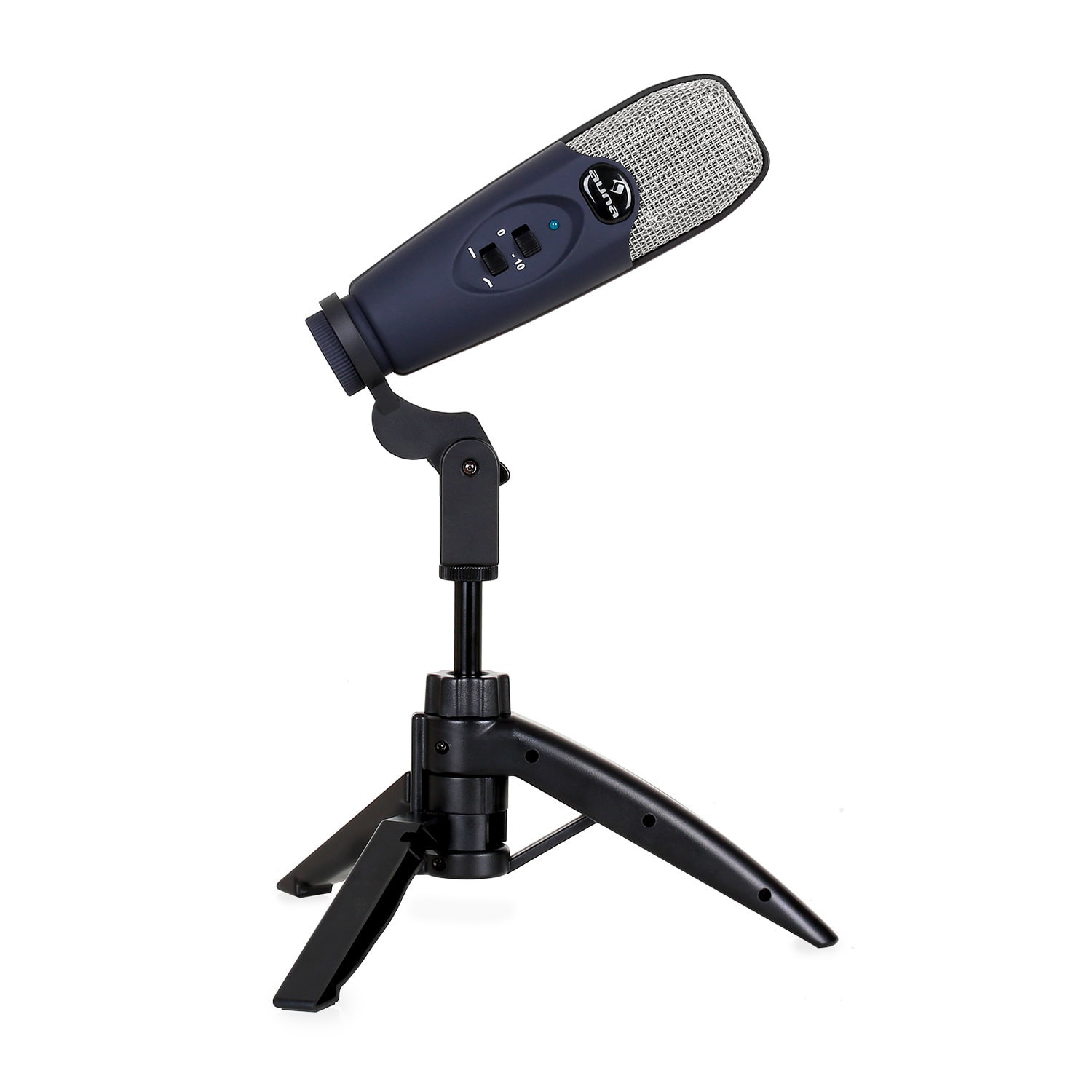 auna Precision Kondensator-Mikrofon navy blau