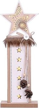 Solight Vianočná LED dekoráciá, hviezda, 2× AA