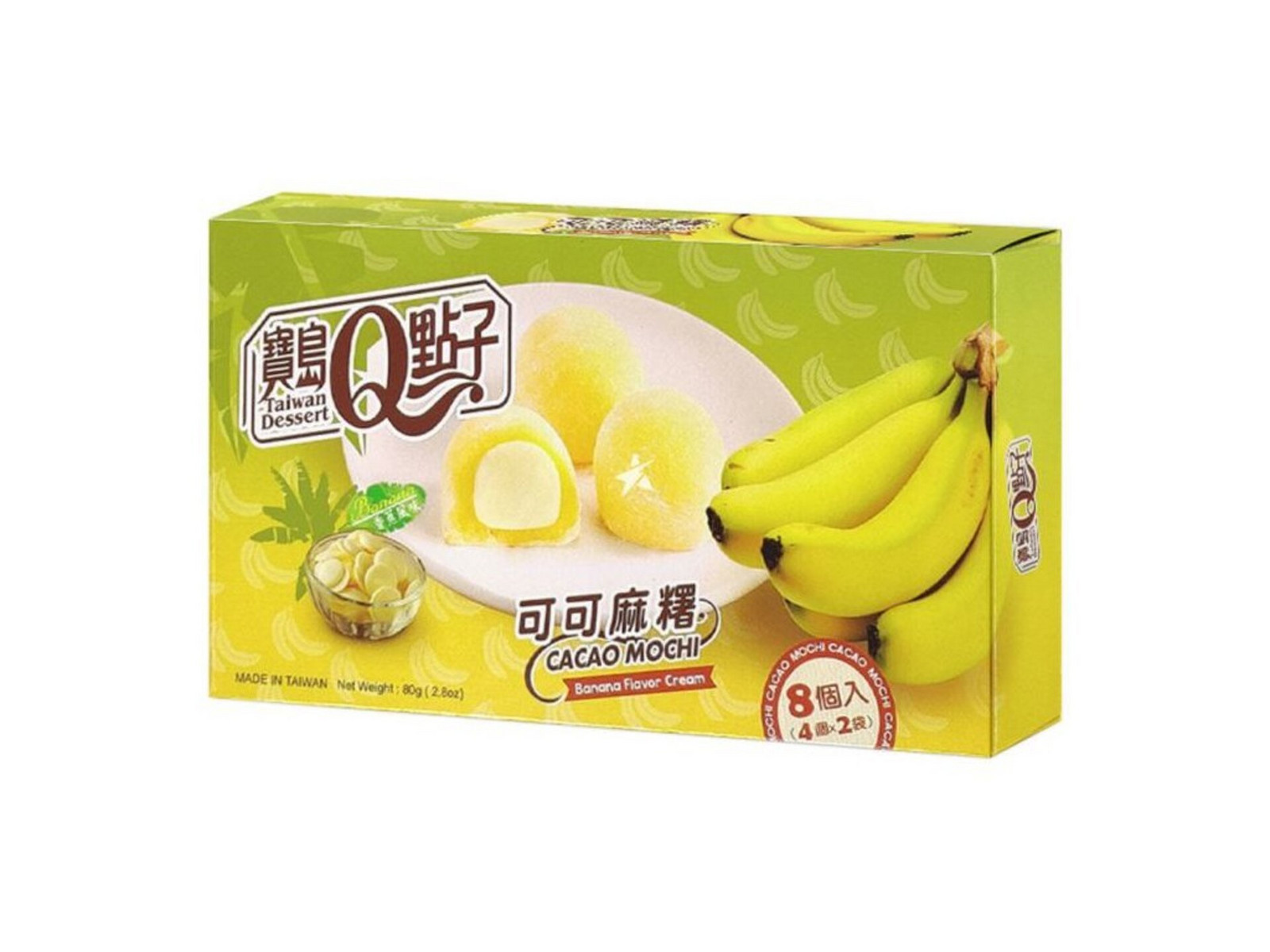 Q Mochi Ryžové Koláčiky banán 80 g