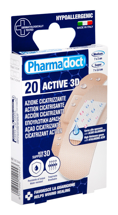 PHARMADOCT - ACTIVE náplasť s kyselinou hyalurónovou 20ks