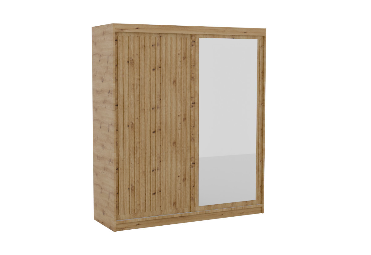 Expedo Šatníková skriňa DELMA, 180x205x60, dub artisan