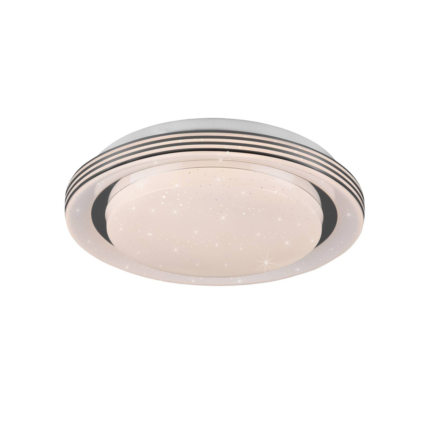 LED stropné svietidlo Atria, Ø 27 cm, biele, plast, CCT