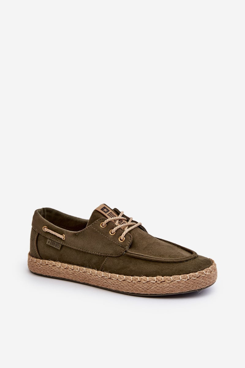 Men's lace-up espadrilles Big Star Khaki