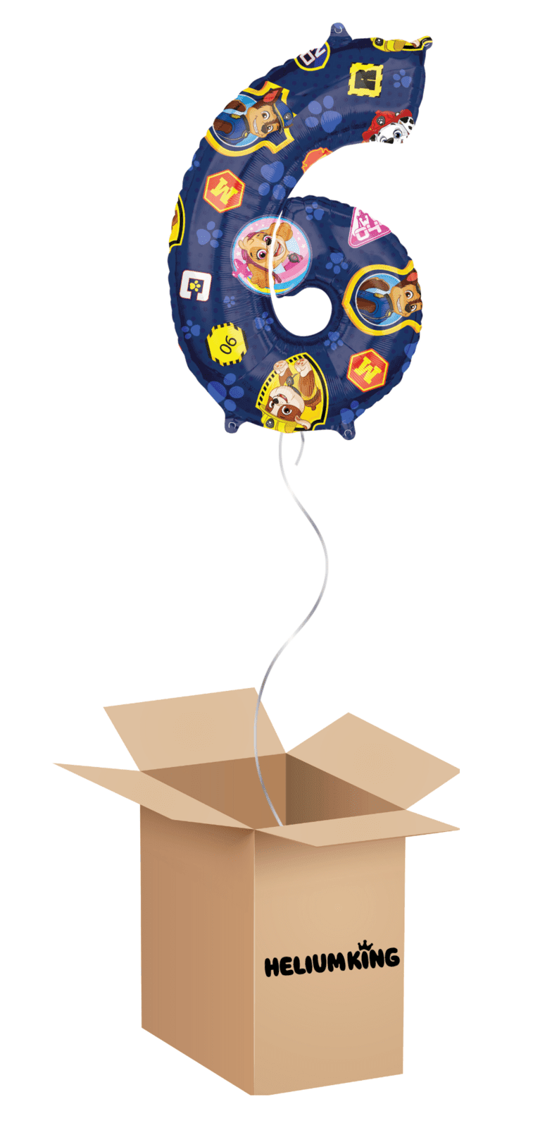 HeliumKing Balónový box - 6  Paw Patrol 66 cm