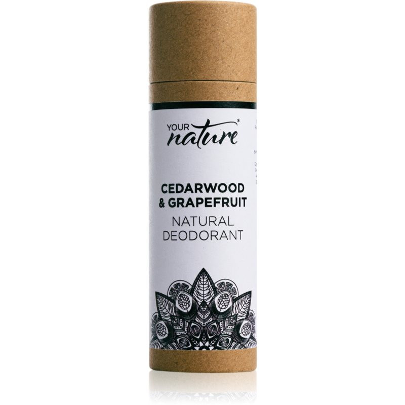 Your Nature Natural Deodorant tuhý dezodorant Cedarwood & Grapefruit 70 g