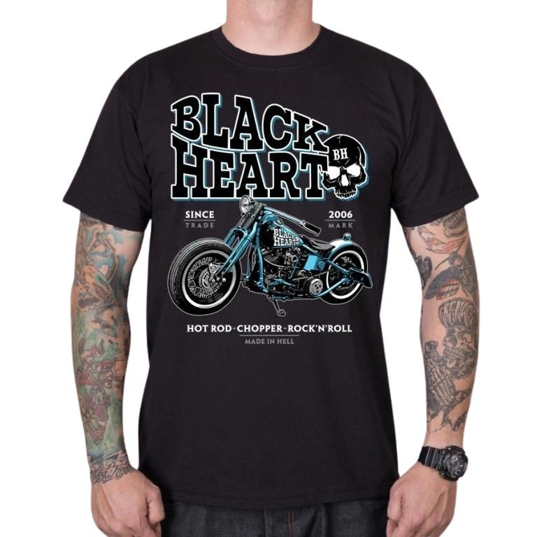 BLACK HEART Blue Bobber čierna - M