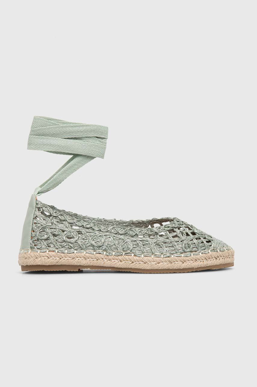 Espadrilky Answear Lab tyrkysová farba