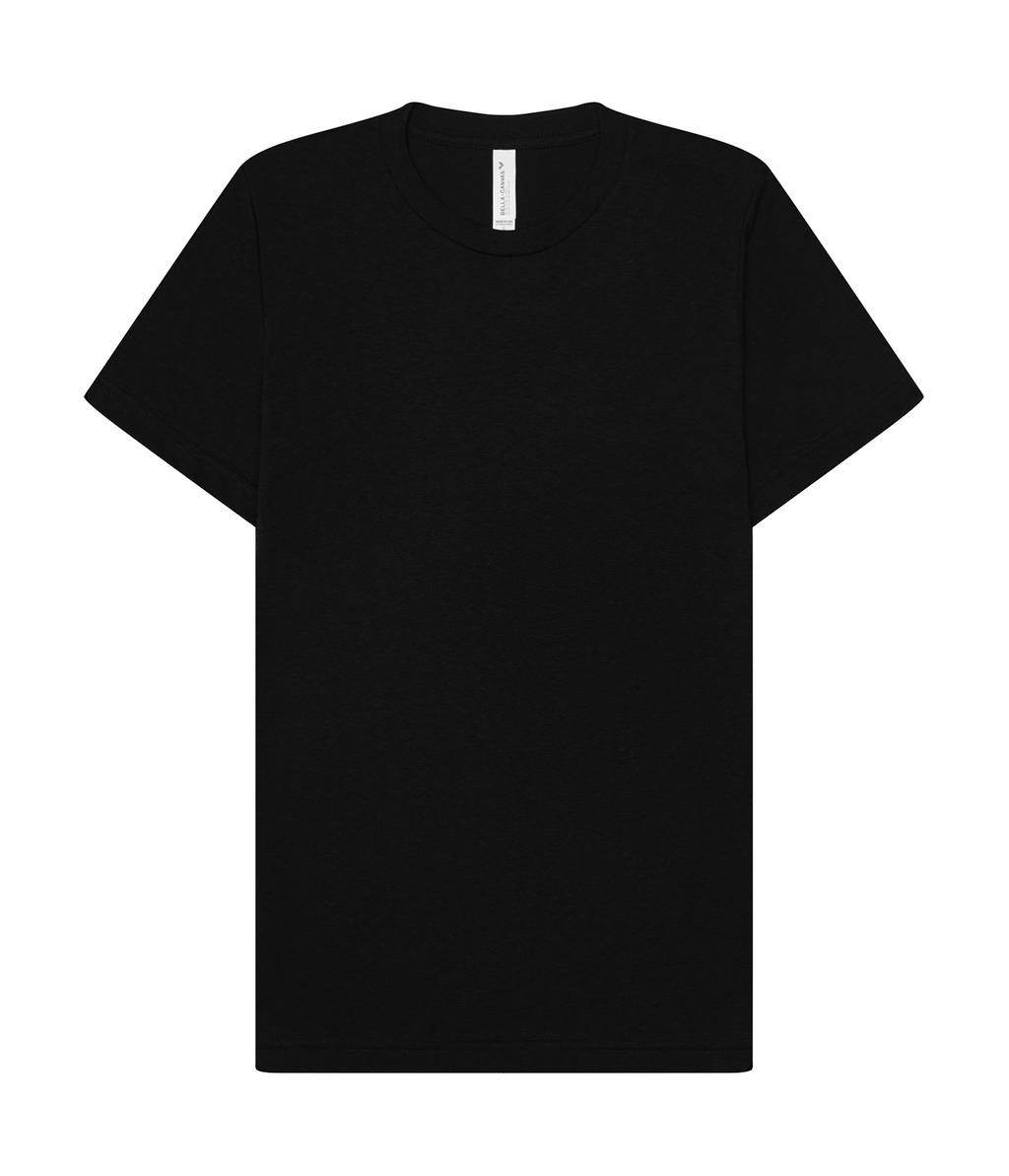 Tričko unisex B&C EcoMax s krátkymi rukávmi - čierne, L