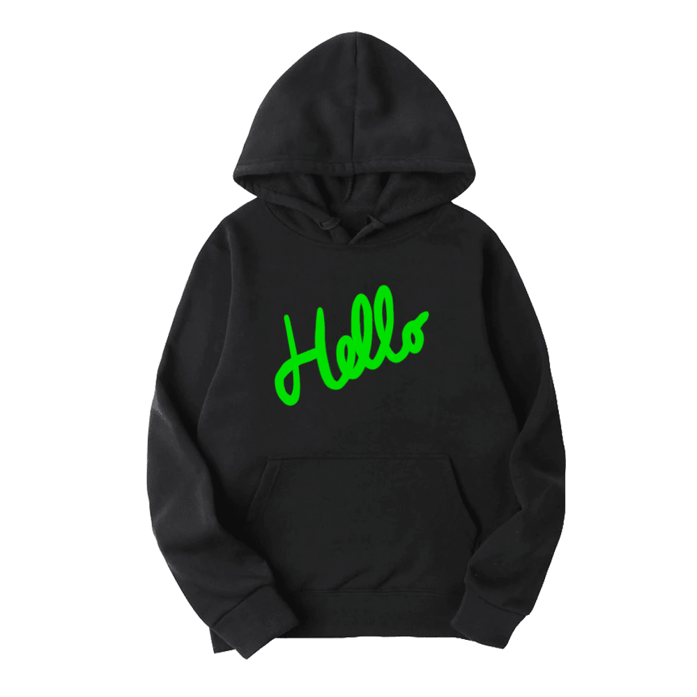 Nerieš mikina Hello Čierna S