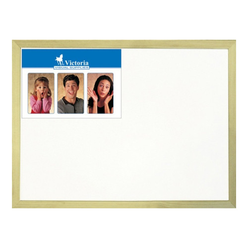 VICTORIA - Biela magnetická tabuľa v drevenom ráme, 30 x 40 cm