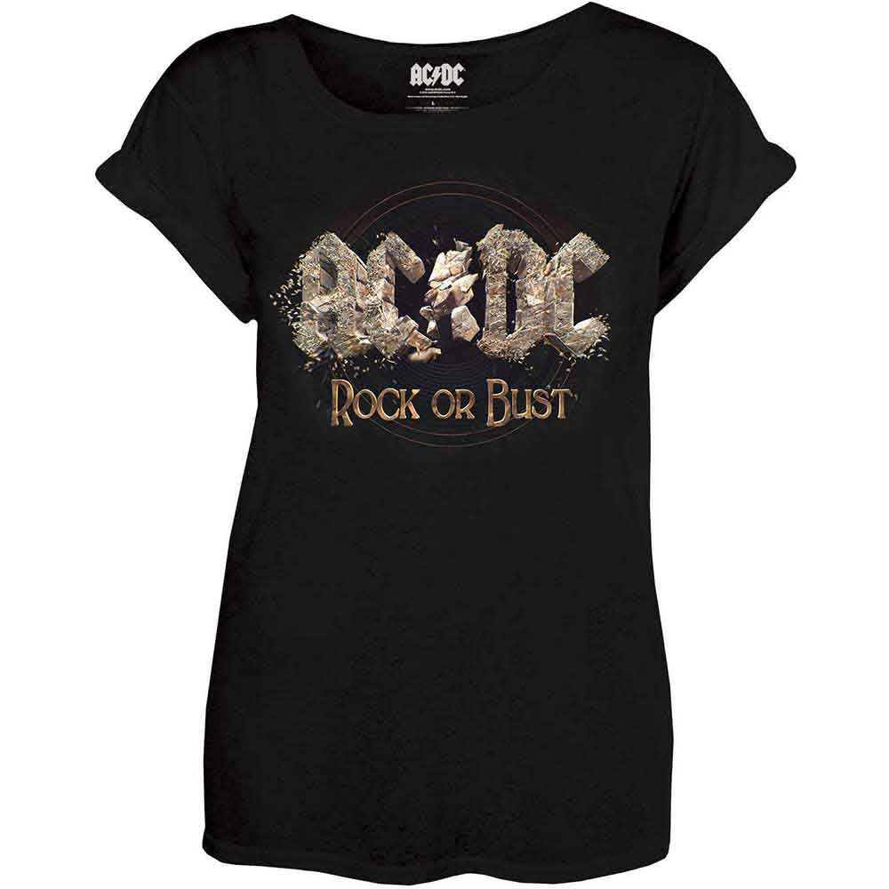 RockOff Dámske tričko AC/DC: ROCK OR BUST - čierna Veľkosť: XS
