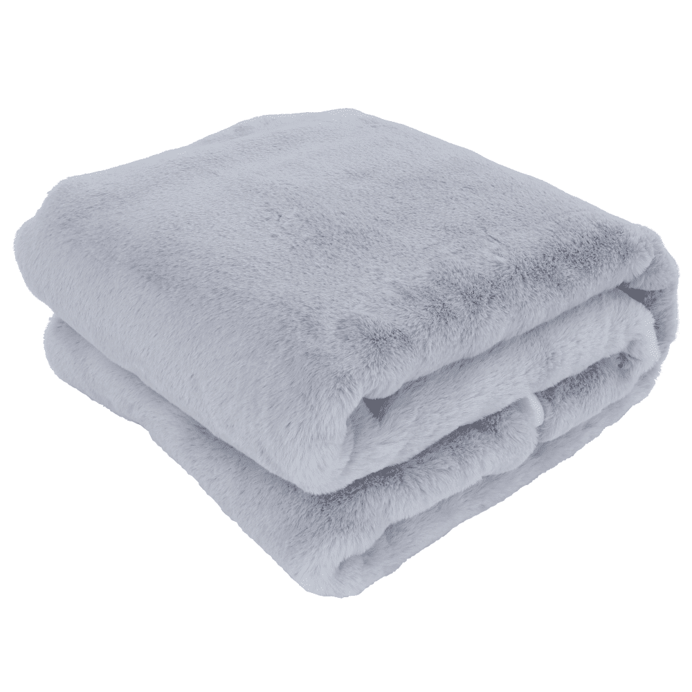 KONDELA Rabita Typ 9 New kožušinová deka svetlosivá