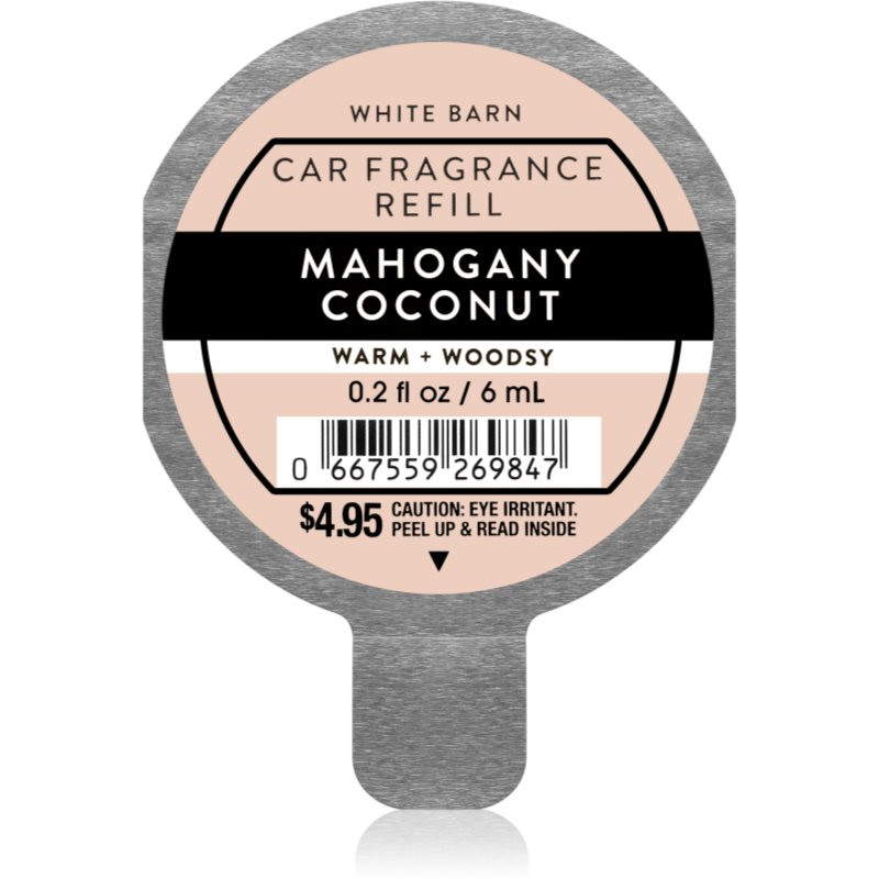 Bath & Body Works Mahogany Coconut vôňa do auta náhradná náplň 6 ml